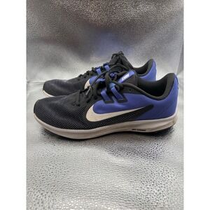 Nike Downshifter 10 Mens Running Shoes Black Blue AQ7486-006 Size 10